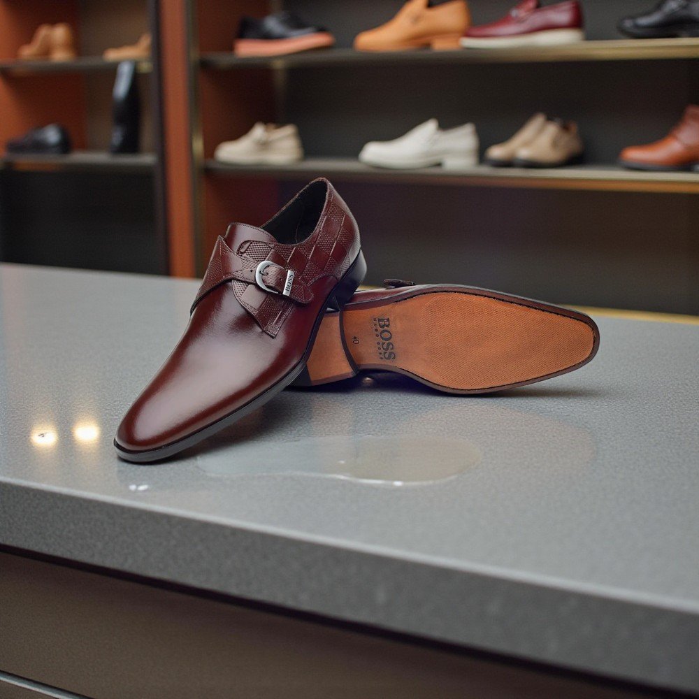 Sapato Hb Monk Strap Aiken Mouro