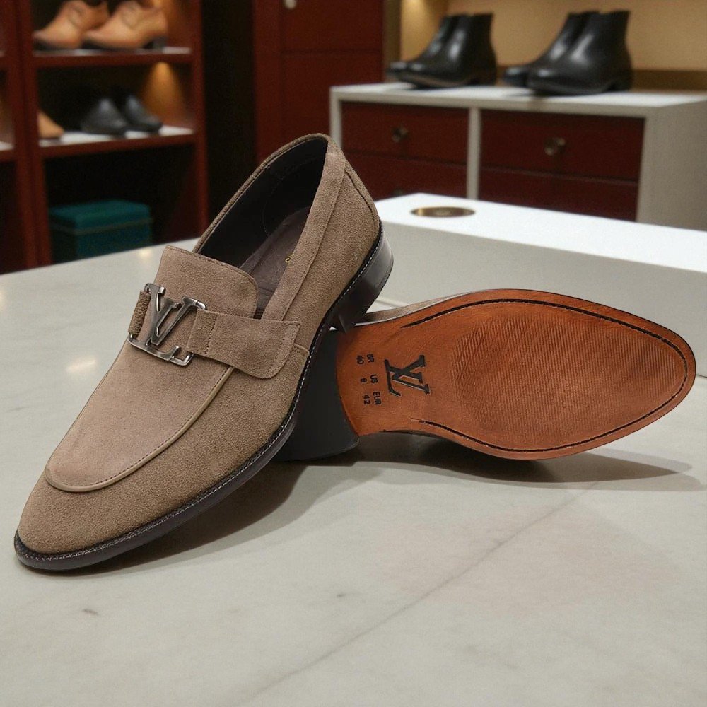 Loafer LV Bentley Camurça Areia
