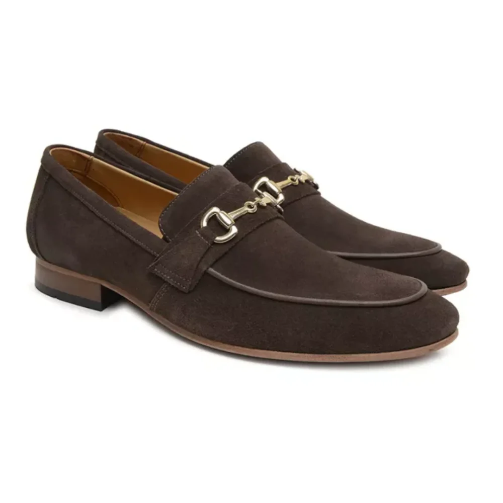 Loafer GG Perez Camurça Marrom