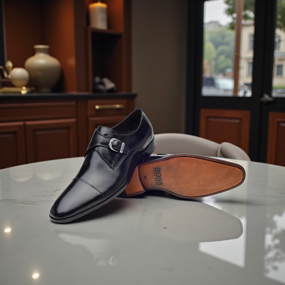 Sapato Monk Strap HB Sallow Preto