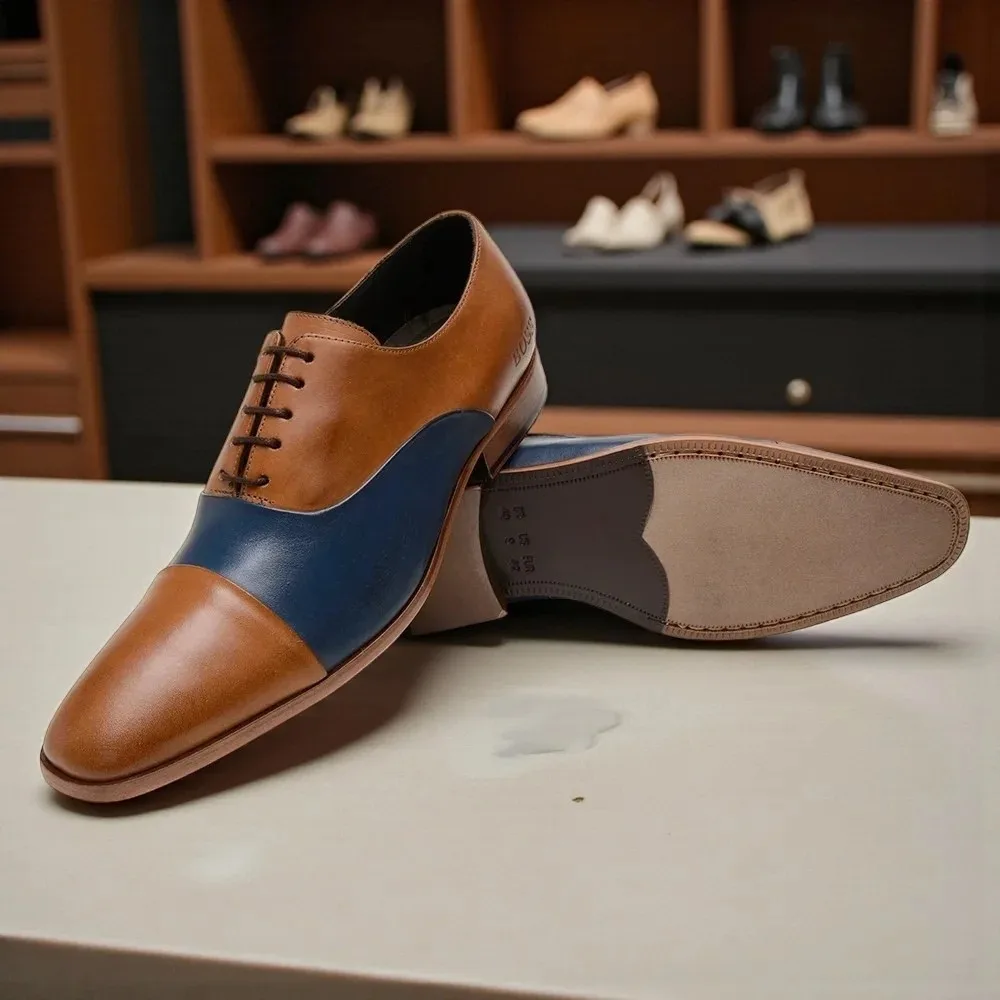 Sapato Social HB Collins Whisky Navy