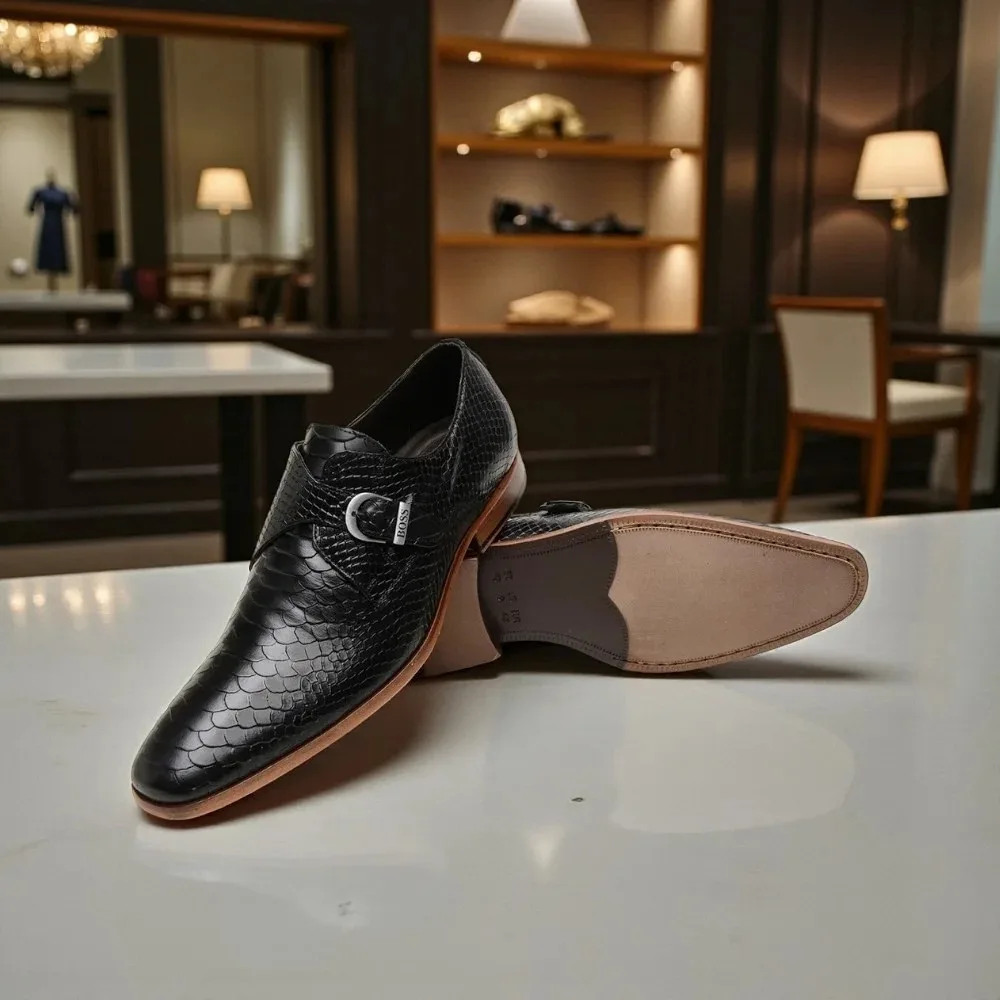 Monk Strap HB Russell Preto