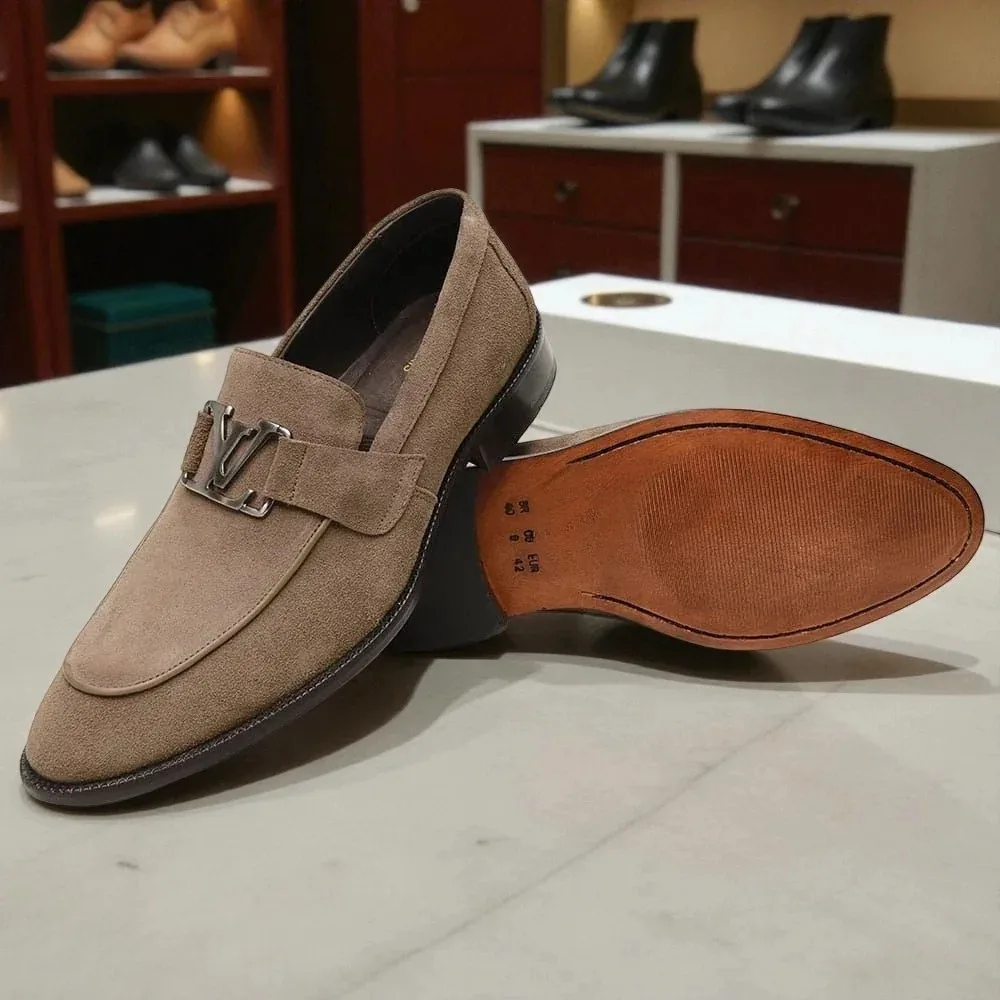 Loafer LV Bentley Camurça Areia