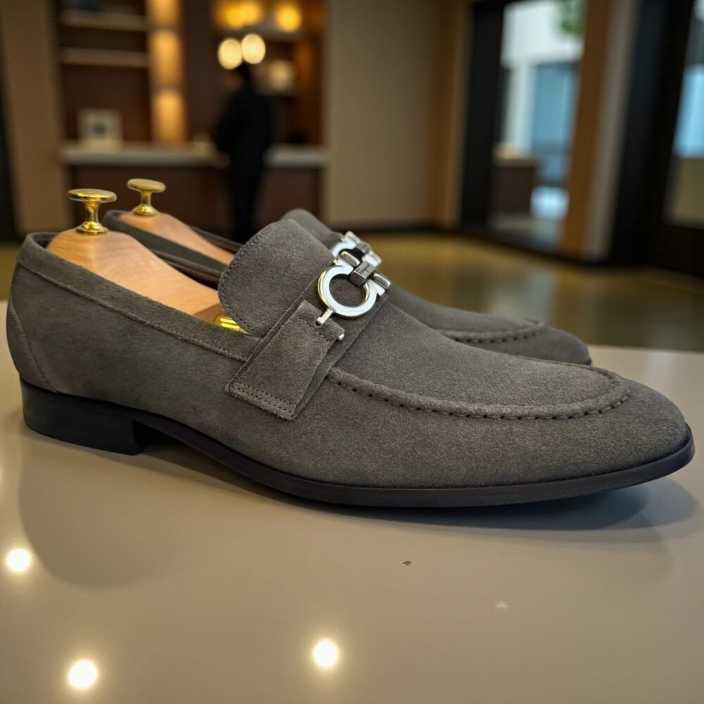 Loafer FG Evans Camurça Cinza