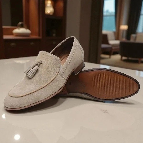 Loafer Heritage Camurça Areia