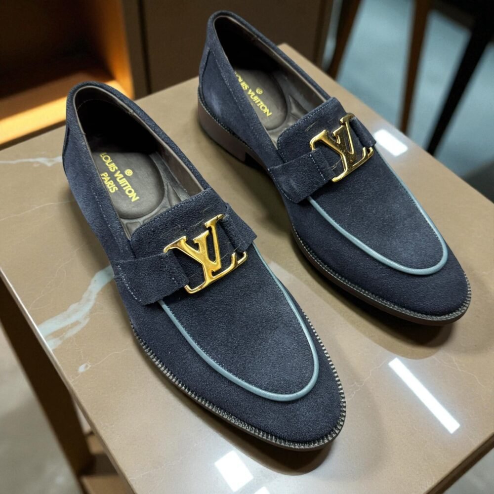 Loafer LV Bentley Camurça  GOLD