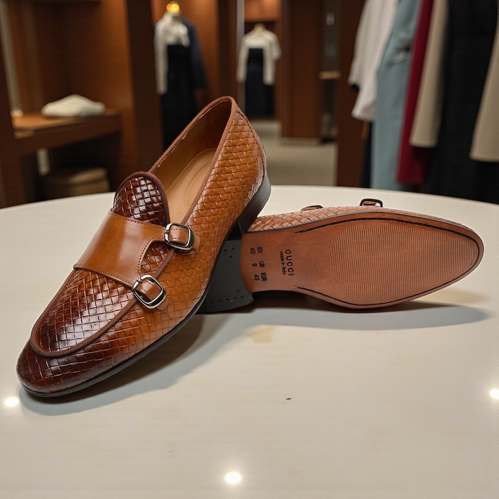 Loafer ato GG Monk Strap Whisky