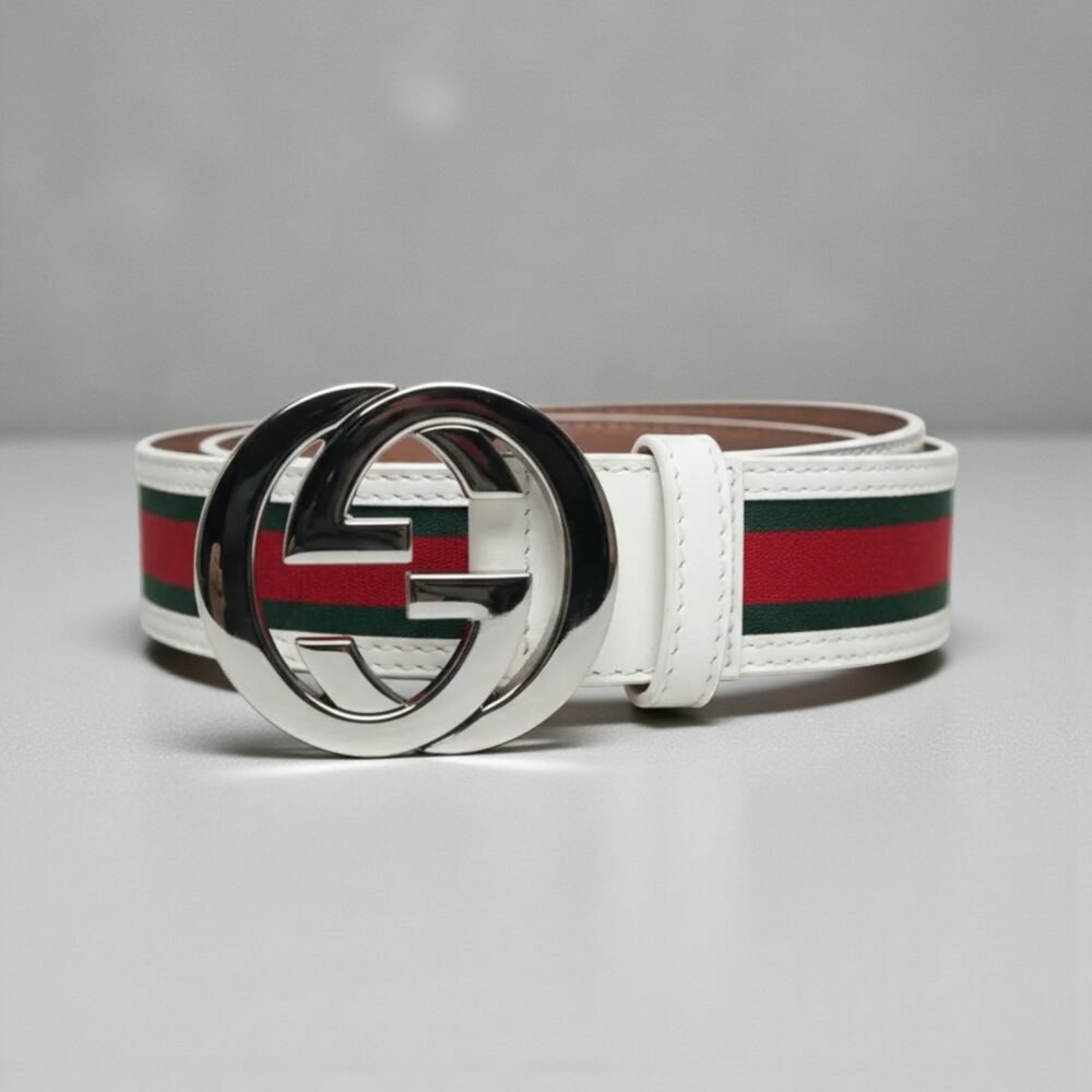 Cinto GG Heritage Prateado