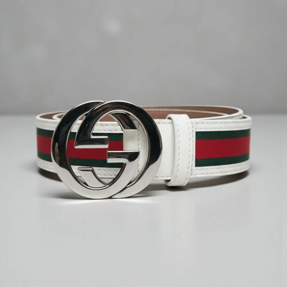 Cinto GG Heritage Prateado