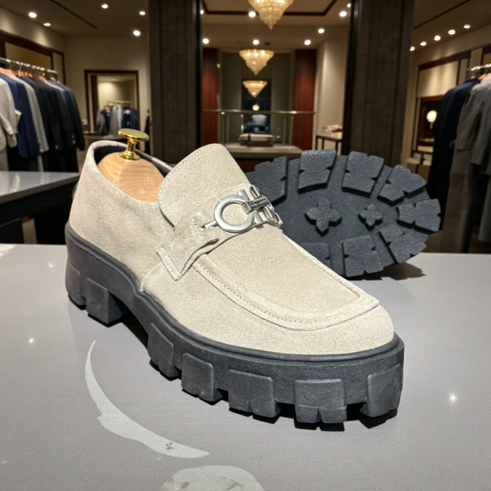 Loafer FG APlatform  Camurça Areia