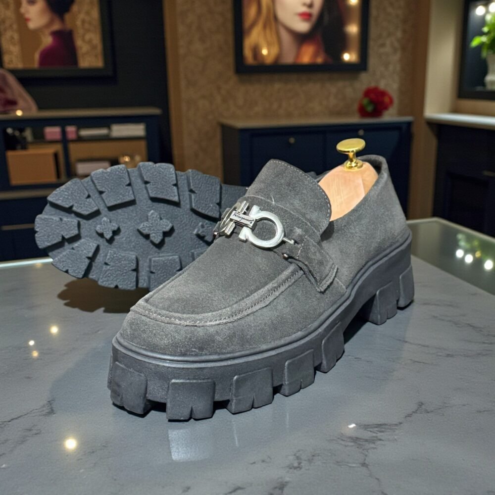 Loafer FG APlatform  Camurça Cinza