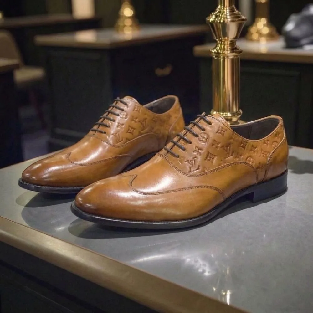 Sapato Social LV Prestige Noir Whisky