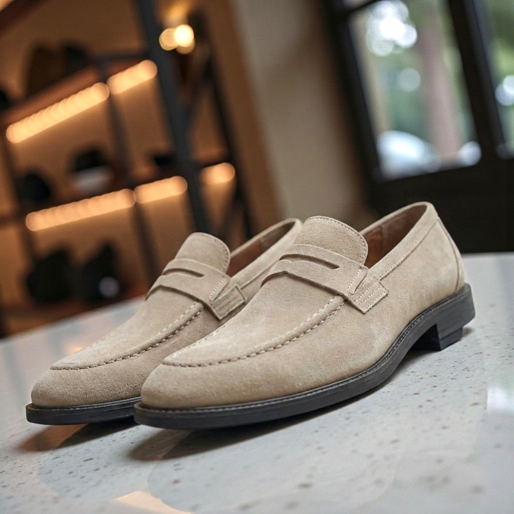 Loafer HB Windsor Camurça Areia