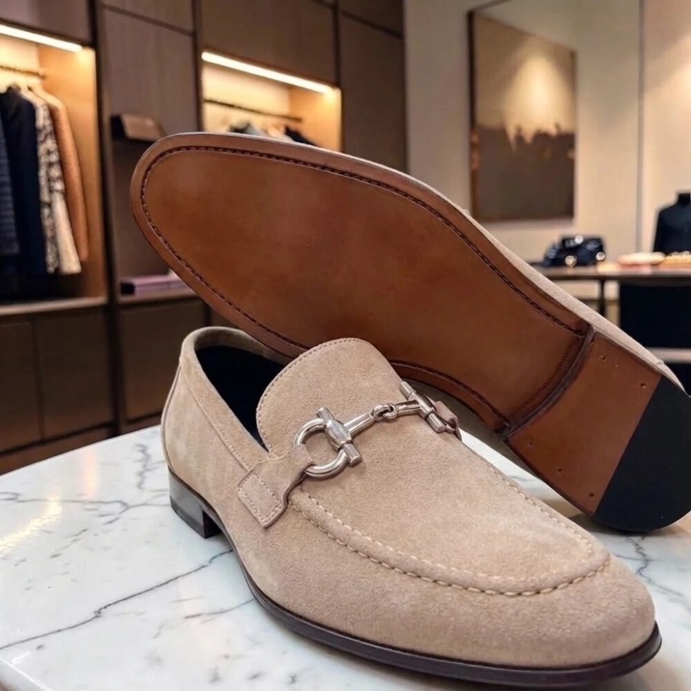 Loafer FG Corbin Camurça Areia