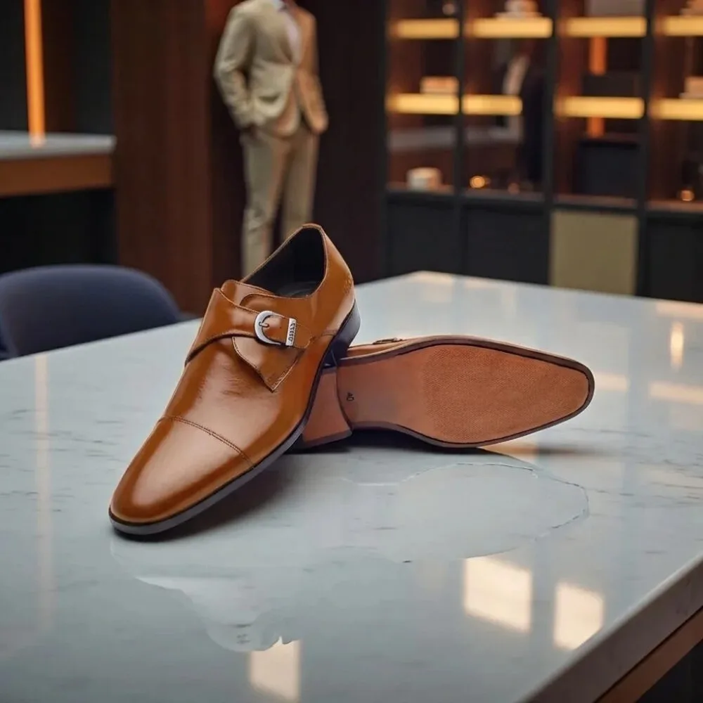 Monk Strap HB Sallow Whisky
