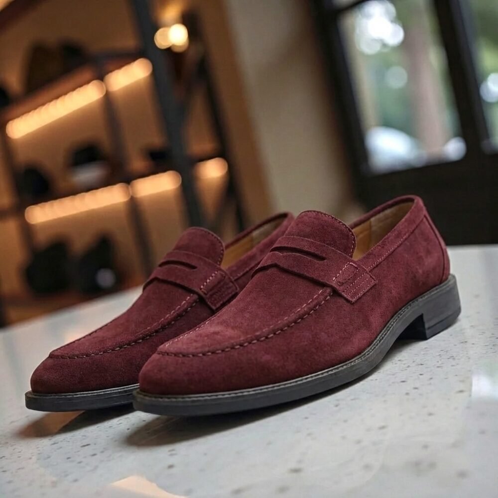 Loafer HB Windsor Camurça Bordo