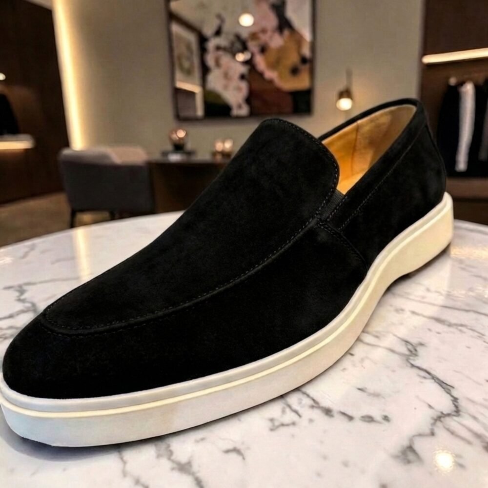 Loafer GG Confort Camurça Preto