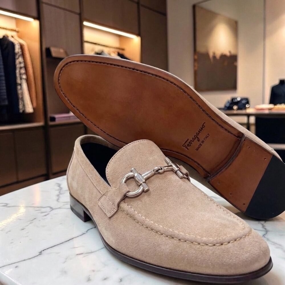 Loafer FG Corbin Camurça Areia