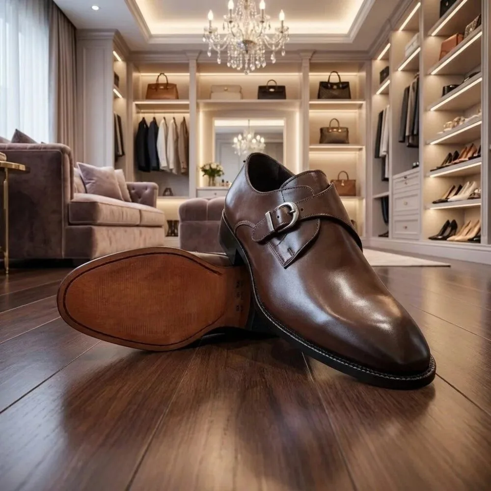 Monk Strap LV Granata Café