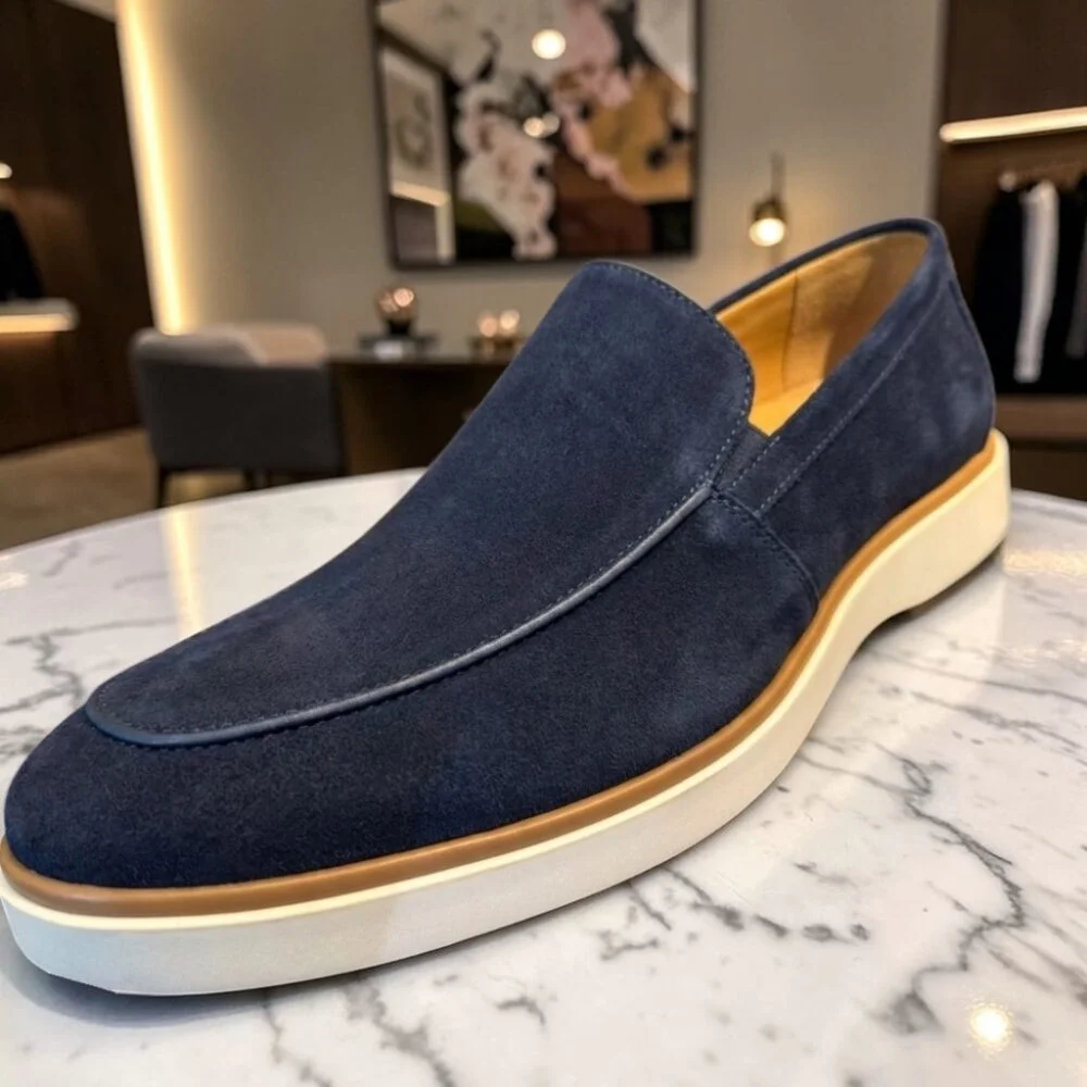 Loafer GG Volpi Confort Camurça Marinho