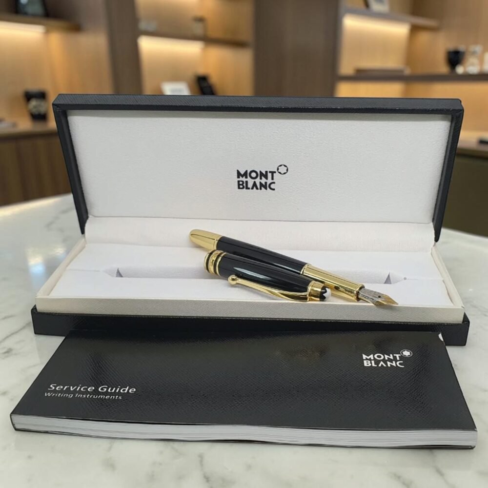 Caneta MB Tinteiro meisterstück Dourado