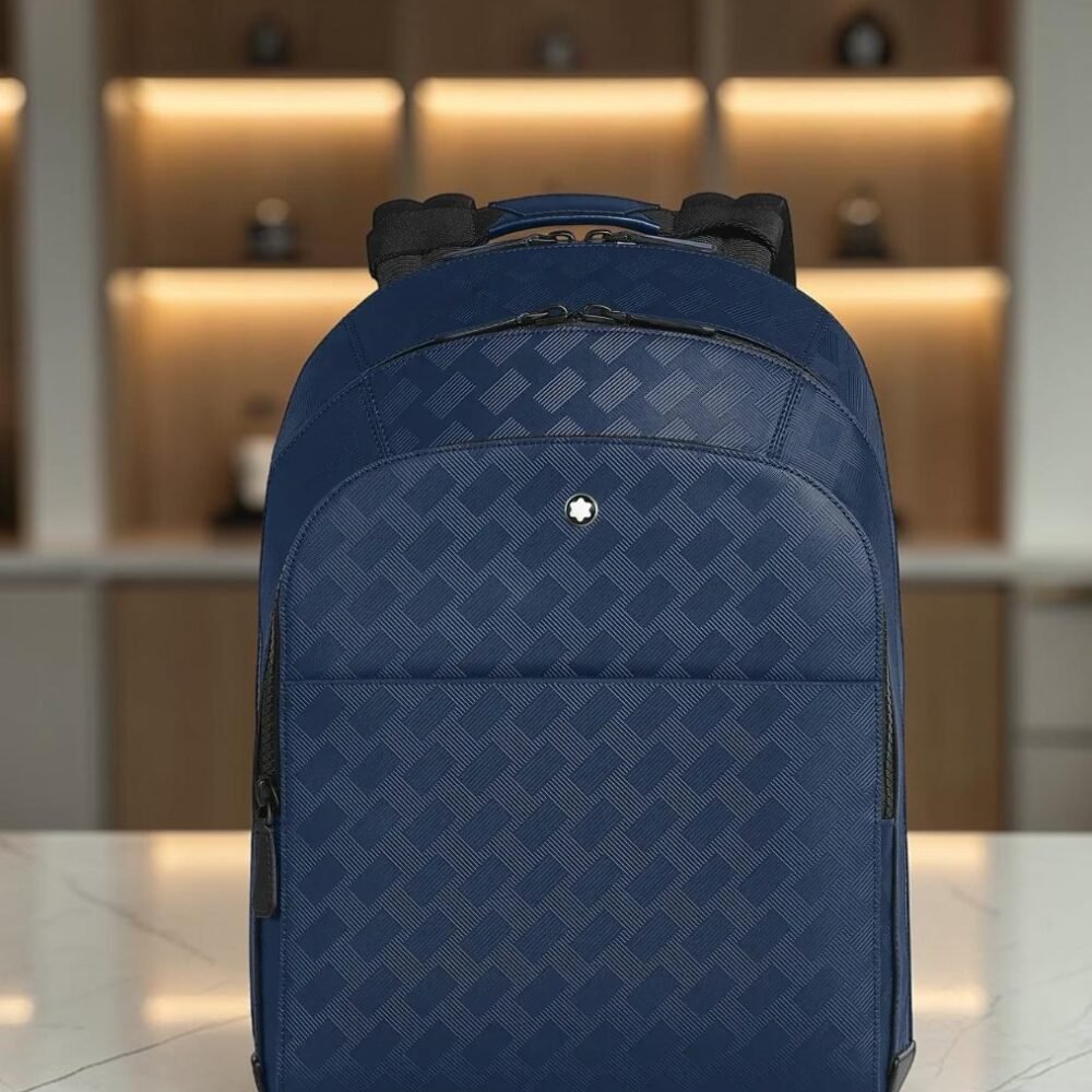 Mochila Extreme Couro genuíno Azul